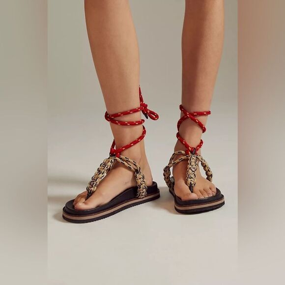 NIB Anthropologie Rope Sandals - Picture 2 of 7